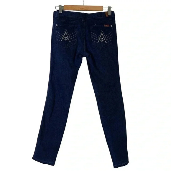 Vintage 7 For All Mankind ‘Flynt’ Sparkle A Pocket Jeans Size 28 - Picture 5 of 6
